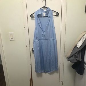 Knee length light blue dress size 6.